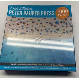 peter pauper press puzzle Life’s a Beach NEW 1000 Pieces